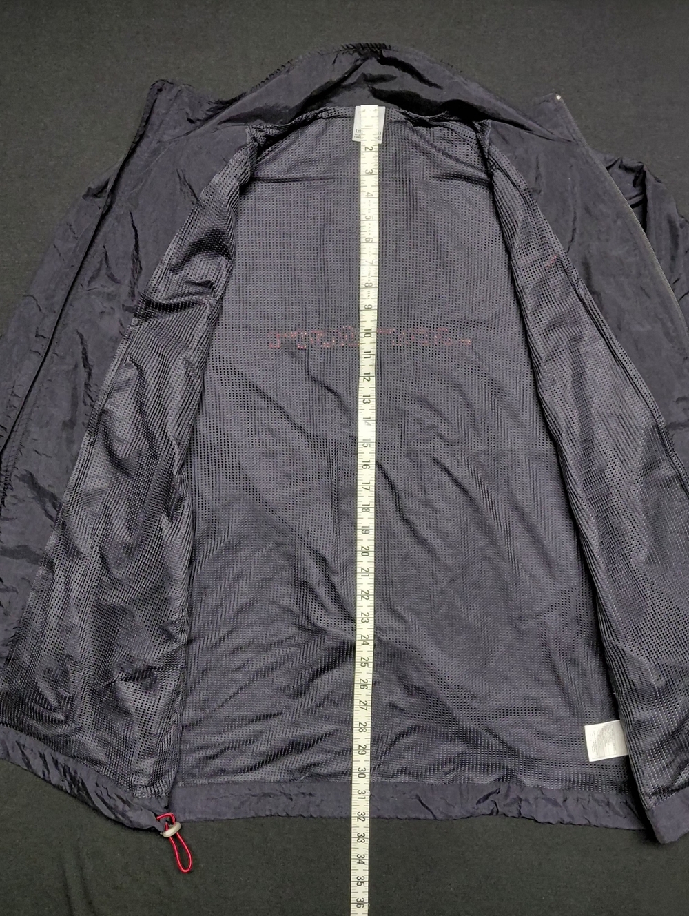 Vintage Air Jordan Nike Black Windbreaker Zip Up Jacket Track Men's Sz XXL - Picture 7 of 13